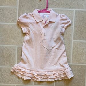 Ralph Lauren Soft Pink Ruffle Polo Dress